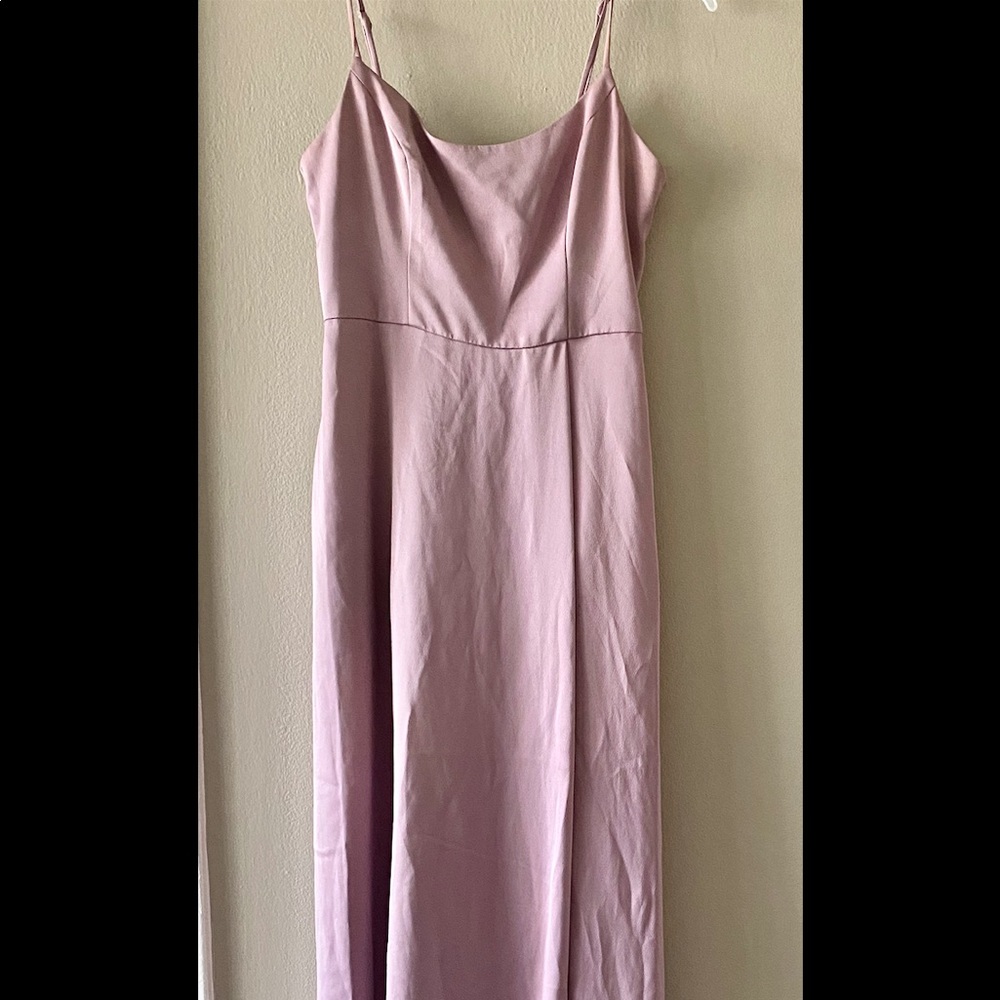 Dusty rose bridesmaids dress